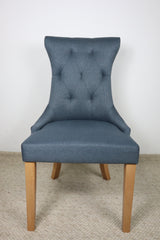 LUCY DENIM FABRIC DINING CHAIR