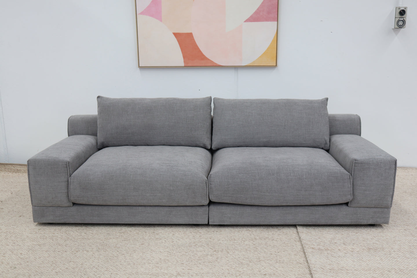 AYLA GREY 3 SEATER