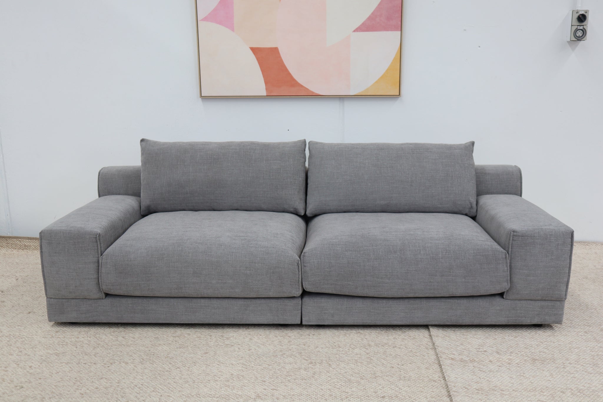AYLA GREY 3 SEATER