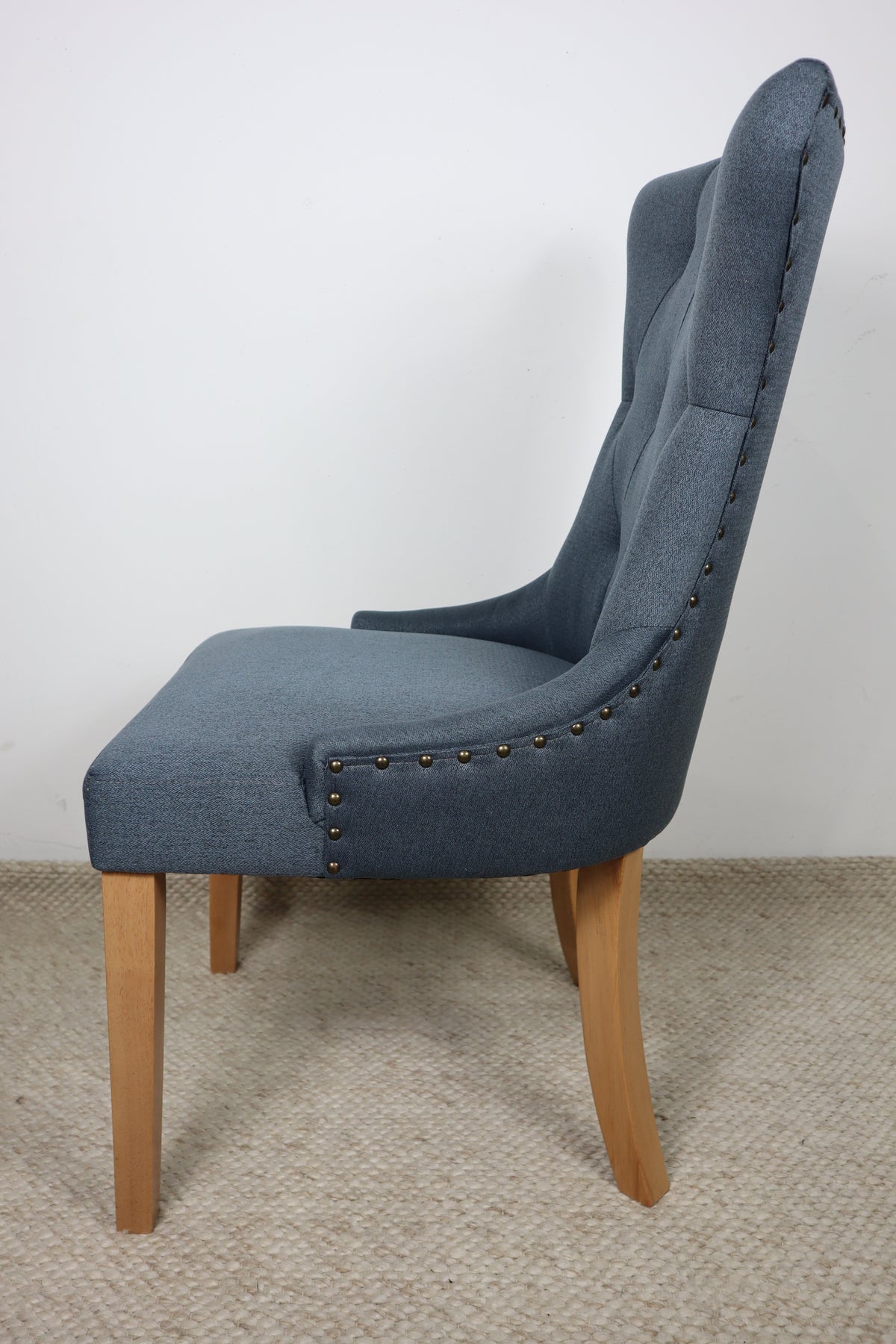 LUCY DENIM FABRIC DINING CHAIR