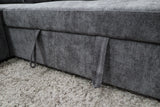 ELSIE DARK GREY CORNER LOUNGE SUITE