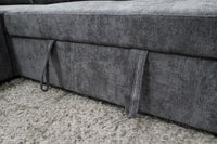 ELSIE DARK GREY CORNER LOUNGE SUITE