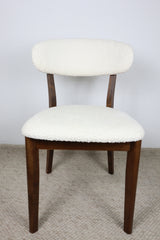QUINN WHITE FABRIC DINING CHAIR