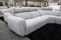 HAMISH GREY FABRIC ELECTRIC CORNER LOUNGE SUITE