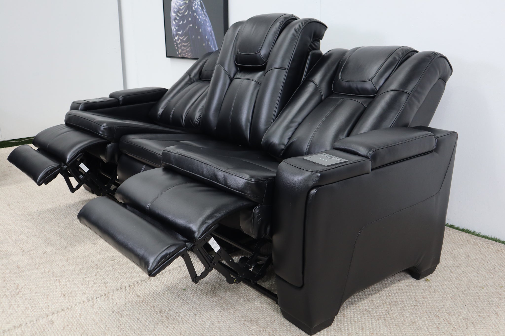 JASPER BLACK 3 SEATER