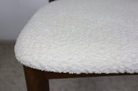 QUINN WHITE FABRIC DINING CHAIR