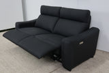 ASPEN BLACK LEATHER 2 SEATER