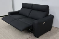 ASPEN BLACK LEATHER 2 SEATER