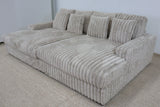 EVE BEIGE FAUX FUR LOVESEAT