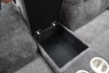 ELSIE DARK GREY CORNER LOUNGE SUITE
