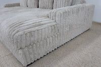EVE BEIGE FAUX FUR LOVESEAT
