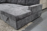 ELSIE DARK GREY CORNER LOUNGE SUITE