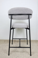 WADE GREY FABRIC BAR STOOL