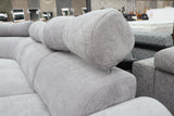HAMISH GREY FABRIC ELECTRIC CORNER LOUNGE SUITE