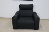 ASPEN BLACK LEATHER RECLINER