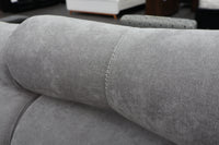 HAMISH GREY FABRIC ELECTRIC CORNER LOUNGE SUITE