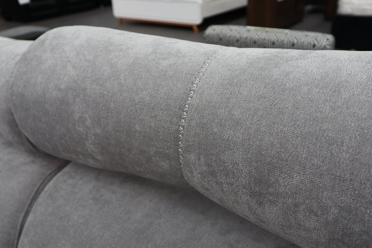 HAMISH GREY FABRIC ELECTRIC CORNER LOUNGE SUITE