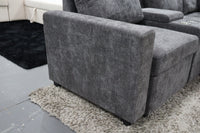 ELSIE DARK GREY CORNER LOUNGE SUITE