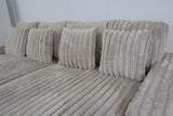 EVE BEIGE FAUX FUR LOVESEAT