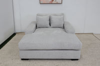 EVE LIGHT GREY SHARE SINGLE CHAISE