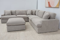 CICI NATURAL FABRIC CORNER LOUNGE