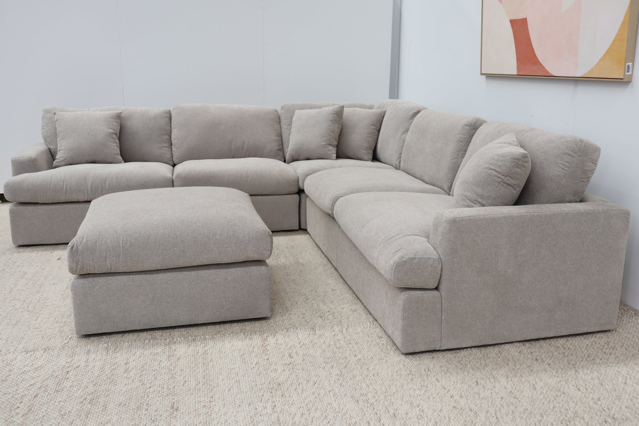 CICI NATURAL FABRIC CORNER LOUNGE