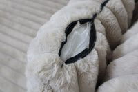 EVE BEIGE FAUX FUR LOVESEAT