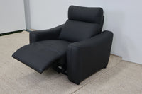 ASPEN BLACK LEATHER RECLINER