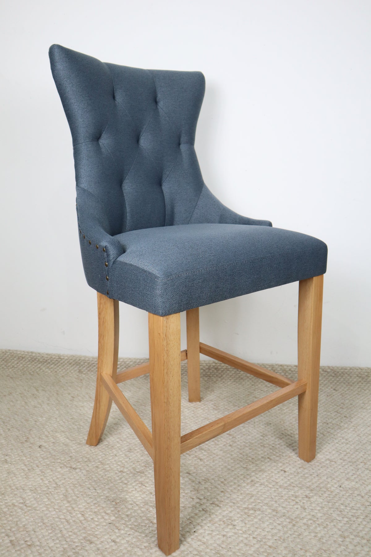 LUCY DENIM FABRIC BAR STOOL