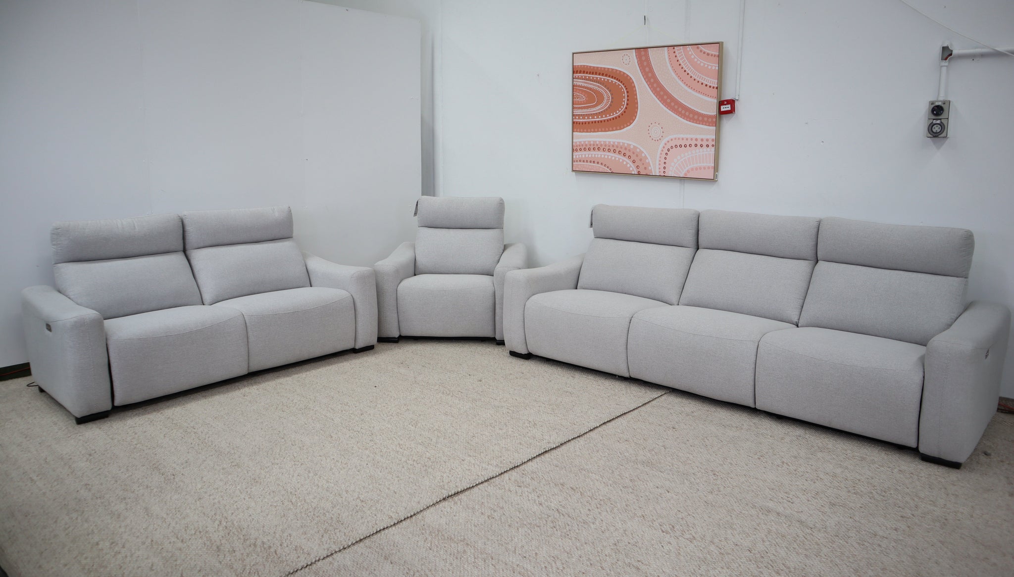 ASPEN LIGHT GREY RECLINER