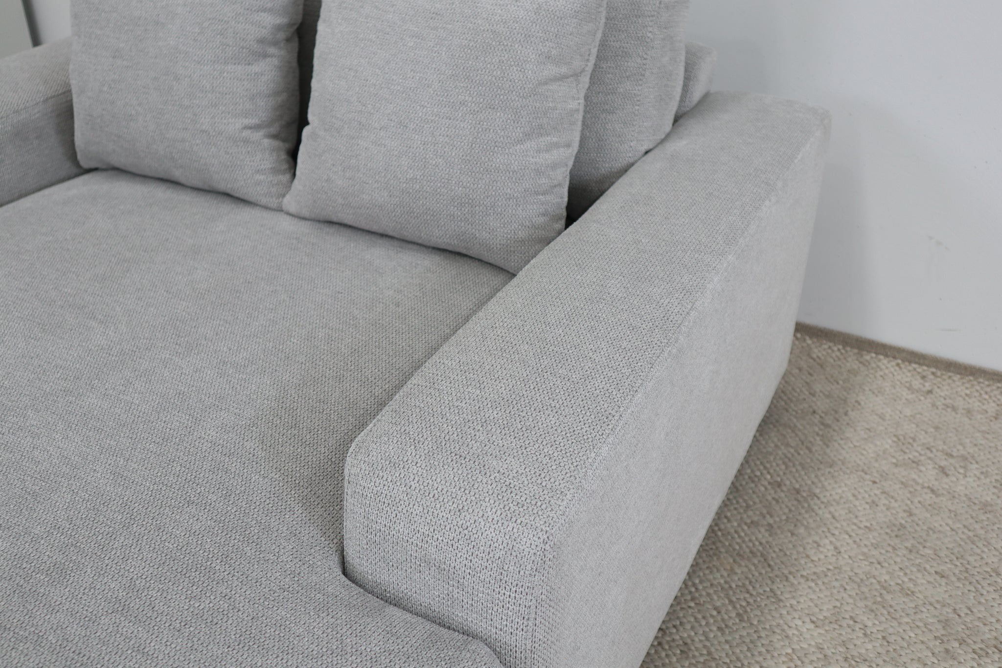 EVE LIGHT GREY SHARE SINGLE CHAISE