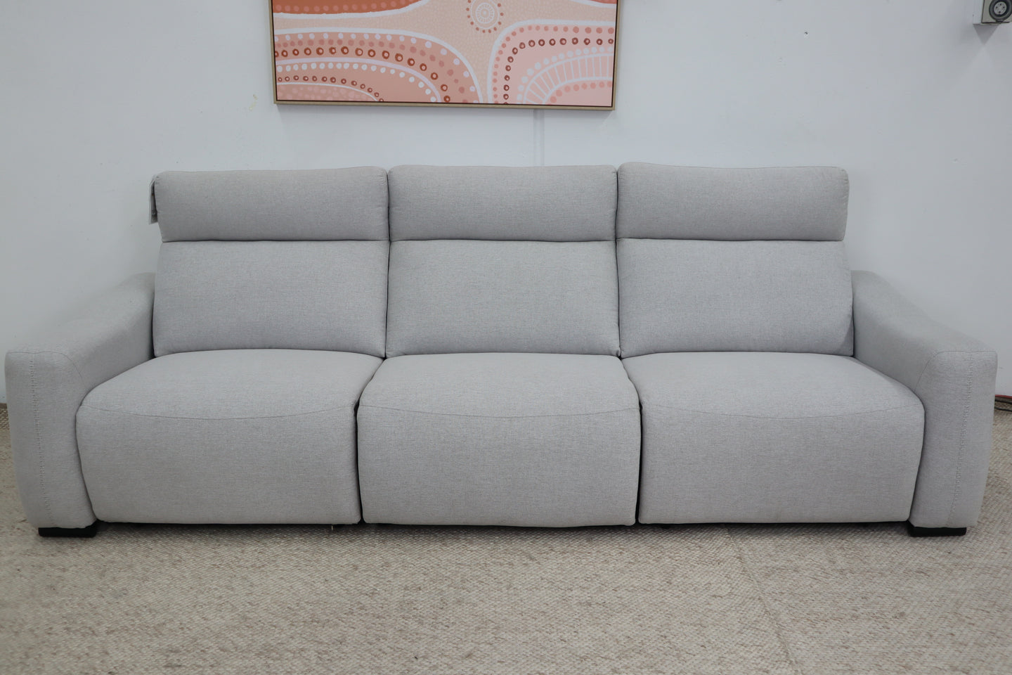 ASPEN LIGHT GREY 3 SEATER