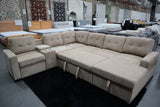 ELSIE LIGHT BROWN CORNER LOUNGE