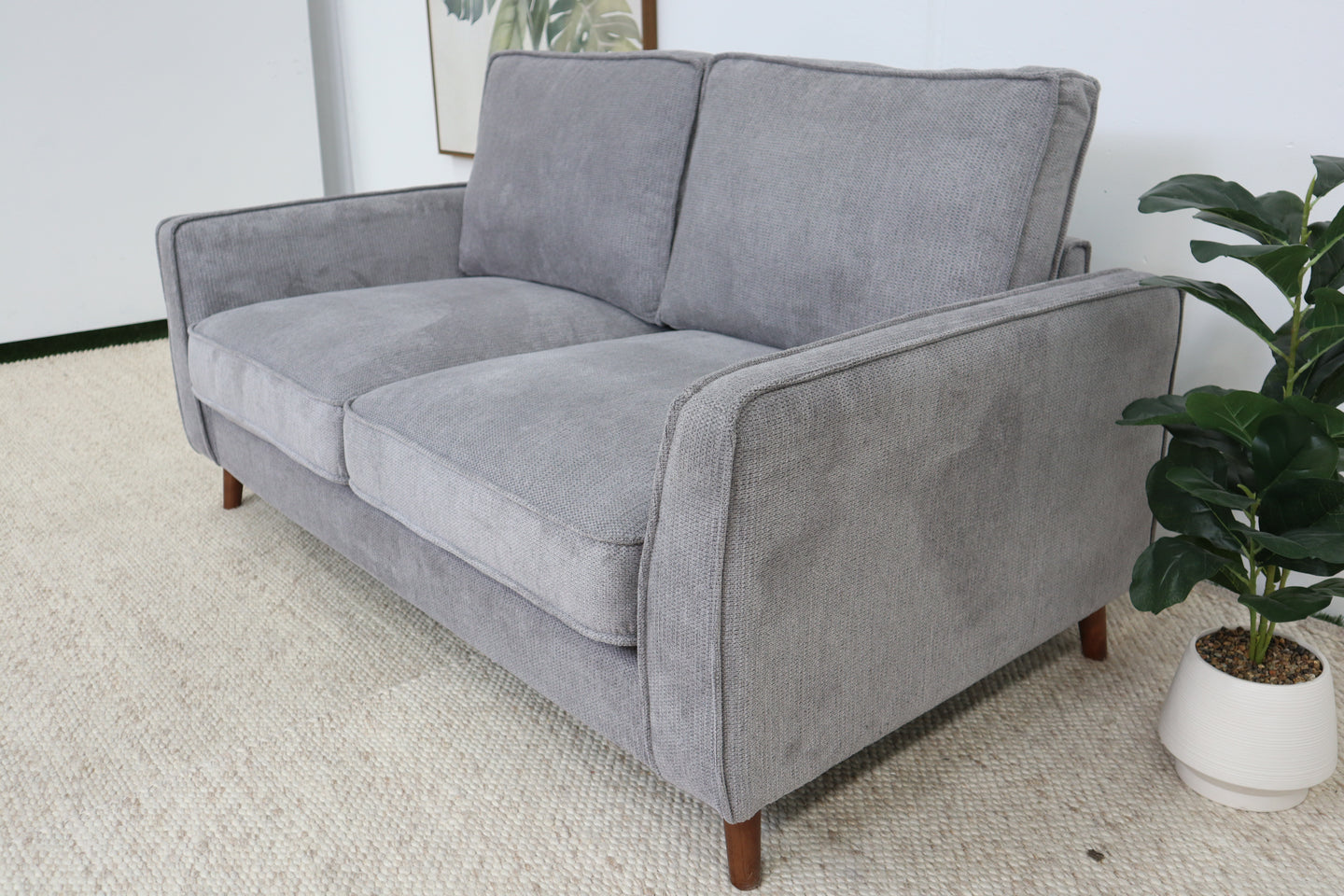 LUCAS GREY 2 SEATER