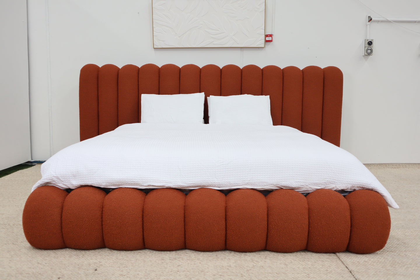 SHAE BURNT ORANGE QUEEN BED
