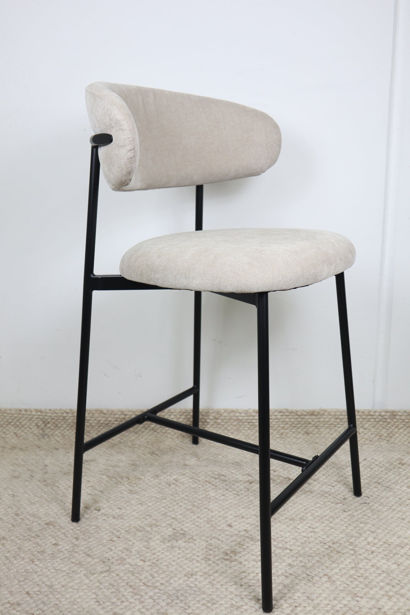 WADE NATURAL FABRIC BAR STOOL