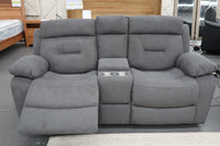 JAMIE DARK GREY FABRIC ELECTRIC 2 SEATER