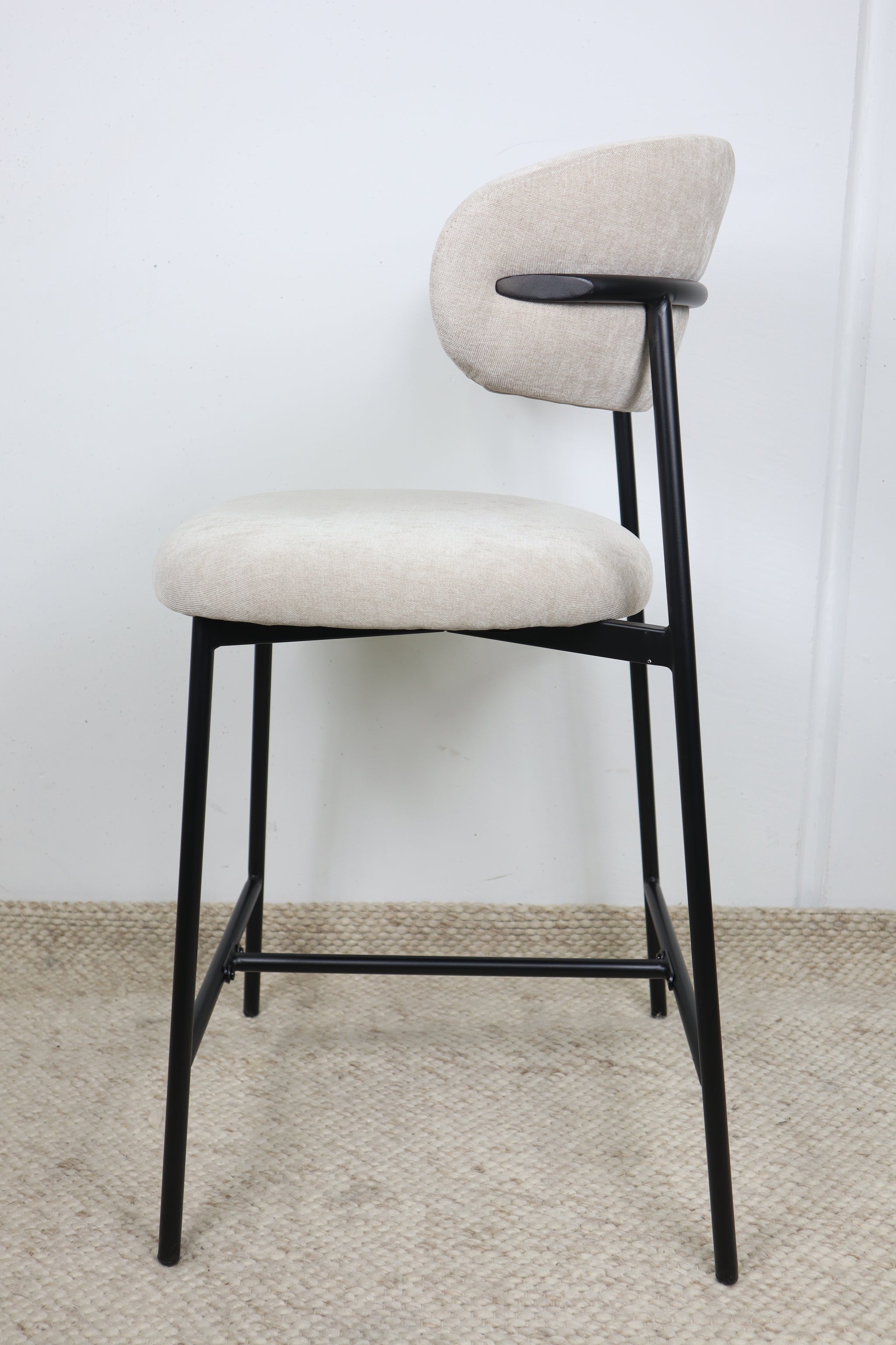 WADE NATURAL FABRIC BAR STOOL