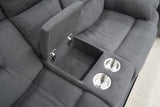 JAMIE DARK GREY FABRIC ELECTRIC 2 SEATER