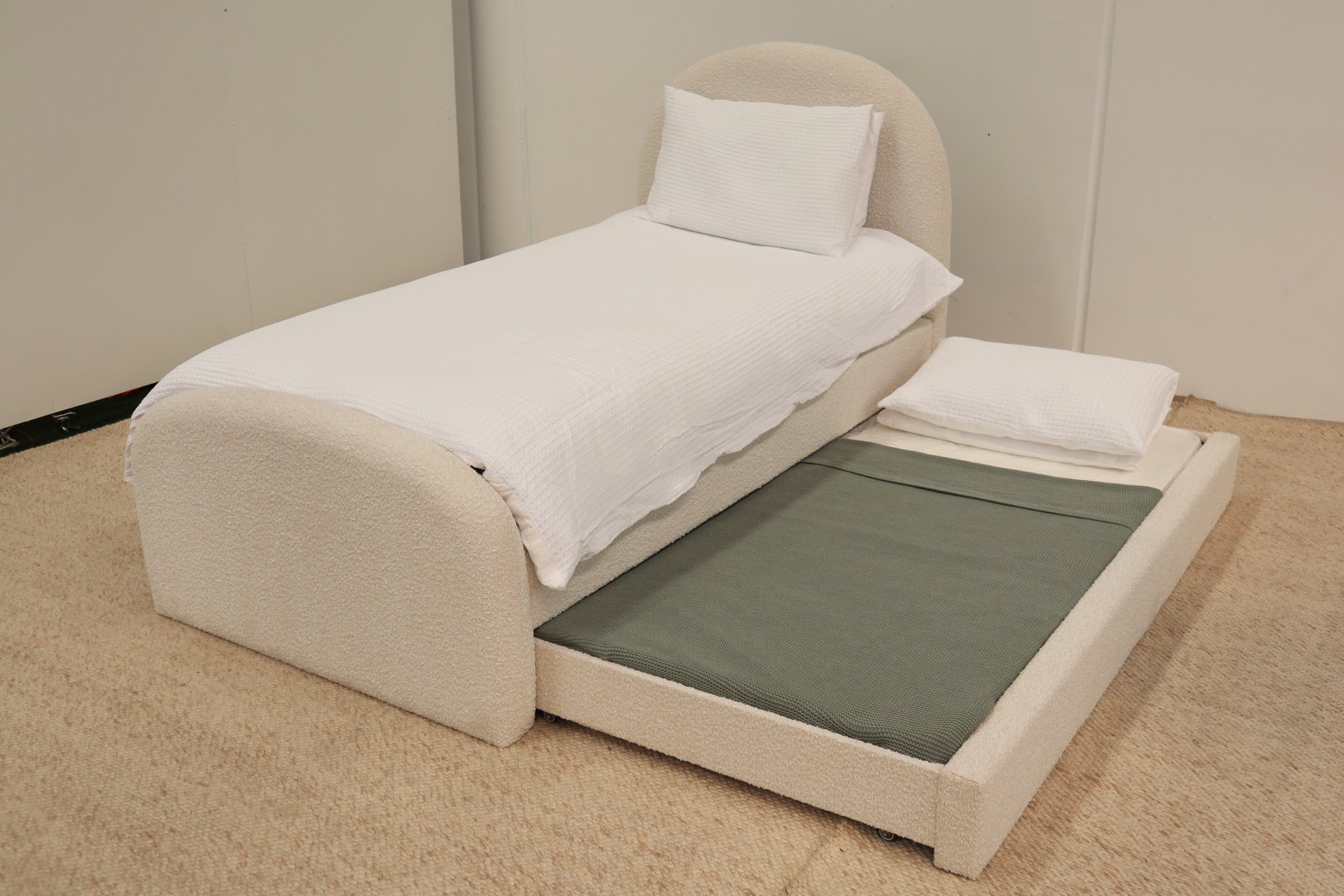 KYLE NATURAL BOUCLE SINGLE BED