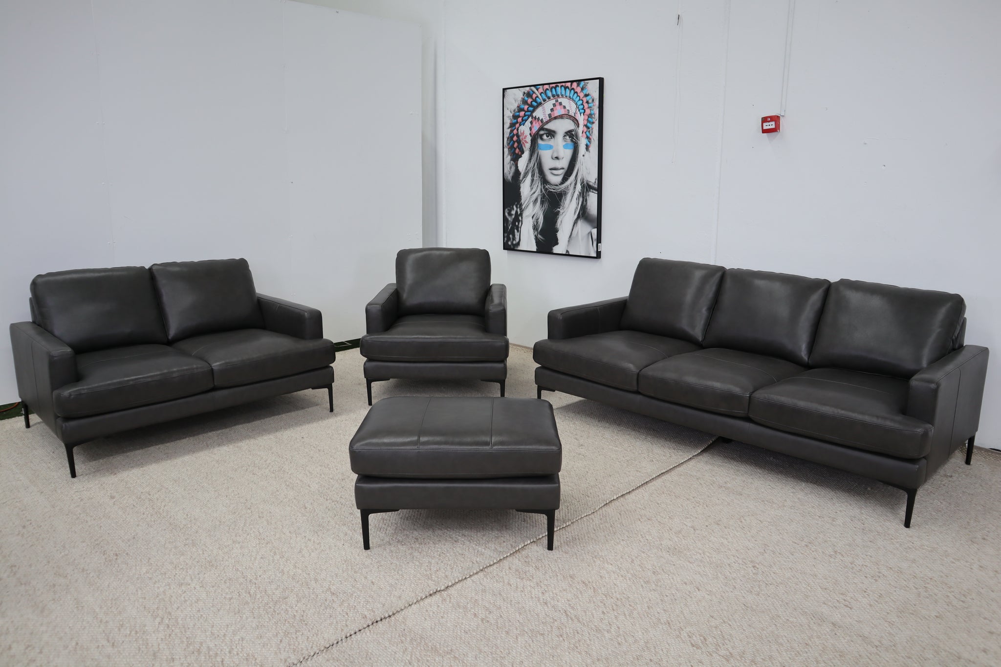 JADE GREY 3 SEATER