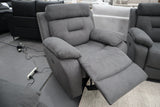 JAMIE DARK GREY FABRIC ELECTRIC RECLINER