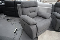 JAMIE DARK GREY FABRIC ELECTRIC RECLINER