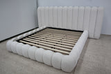 SHAE NATURAL BOUCLE KING BED  -------- PRE ORDER — Expected arrival mid to late July