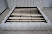 SHAE NATURAL BOUCLE KING BED  -------- PRE ORDER — Expected arrival mid to late July
