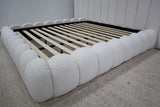 SHAE NATURAL BOUCLE KING BED  -------- PRE ORDER — Expected arrival mid to late July