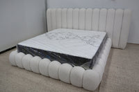 SHAE NATURAL BOUCLE KING BED  -------- PRE ORDER — Expected arrival mid to late July