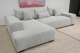 VOLUZZI SALT + PEPPER 3 SEATER CHAISE