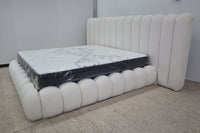 SHAE NATURAL BOUCLE KING BED  -------- PRE ORDER — Expected arrival mid to late July