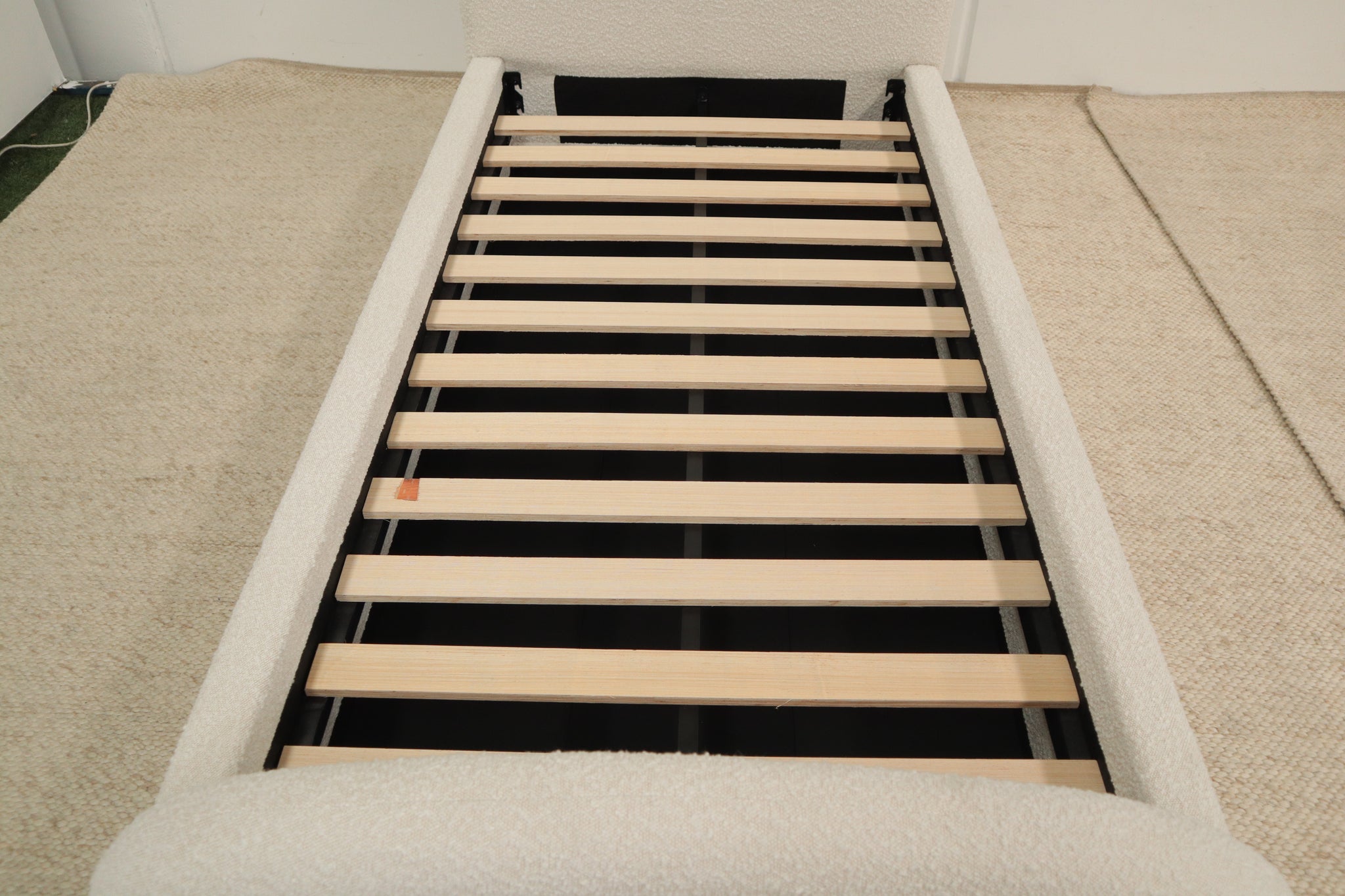 KYLE NATURAL BOUCLE SINGLE BED